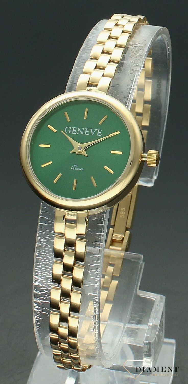 Złoty zegarek Geneve damski 585 biżuteryjna bransoletka ZG 200E (3).jpg